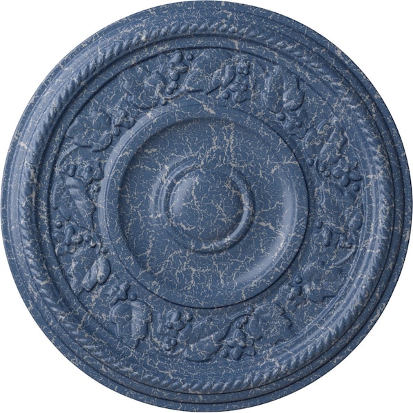 Ekena Millwork Tyrone Ceiling Medallion (Fits Canopies up to 6 3/4"), 16 1/8"OD x 3/4"P, Americana Crackle CM16TYAMC - main